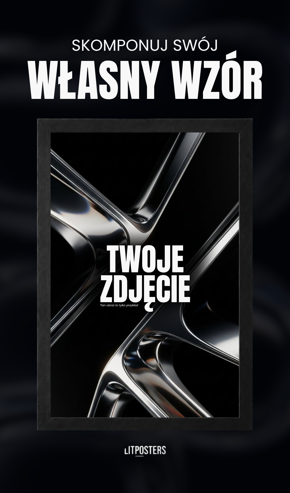 Personalizowany plakat z Twoim zdjęciem + RAMKA